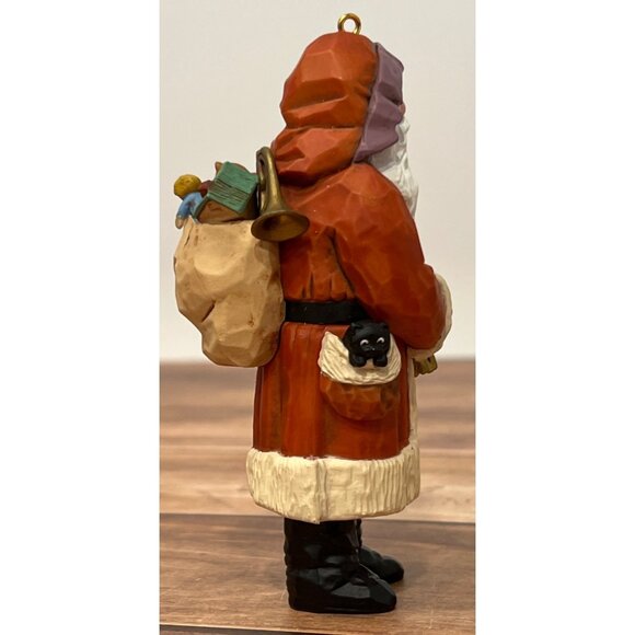 1986 HALLMARK KEEPSAKE ORNAMENT QXO440-3 OLD FASHIONED SANTA HANDCRAFTED - Picture 8 of 8